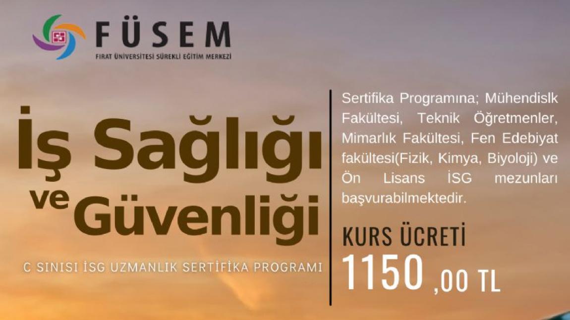 İSG (İş Sağlığı Ve Güvenliği) Uzmanlığı Eğitimi C Sınıfı Sertifika Programı